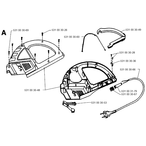 Cover Assembly for Husqvarna 500 H