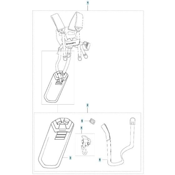 Harness for Husqvarna 520iRX