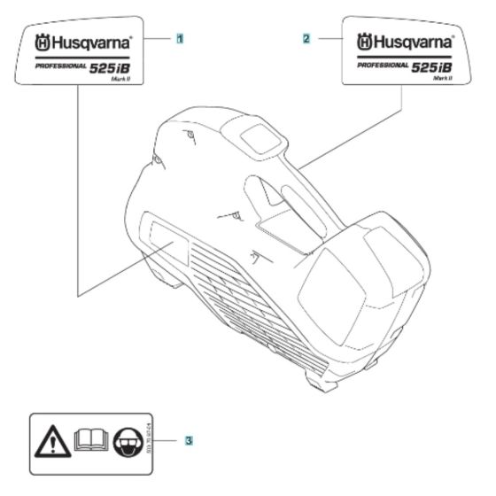 Decals for Husqvarna 525iB