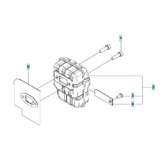 Muffler Assembly for Husqvarna