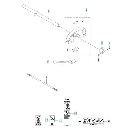 Shaft Assembly for Husqvarna 525 LS