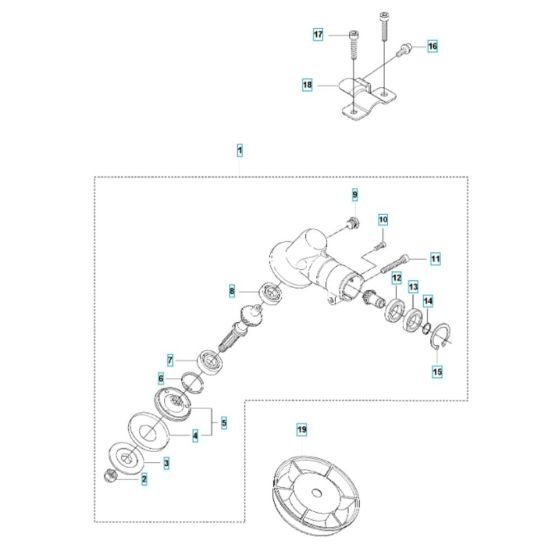 Bevel Gear Assembly for Husqvarna