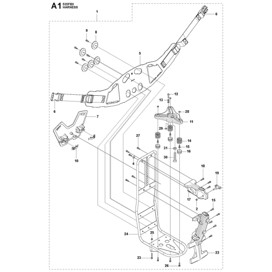 Harness Assembly for 535FBX