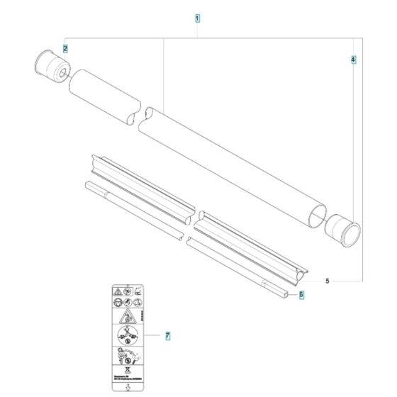 Shaft for Husqvarna 535iFR