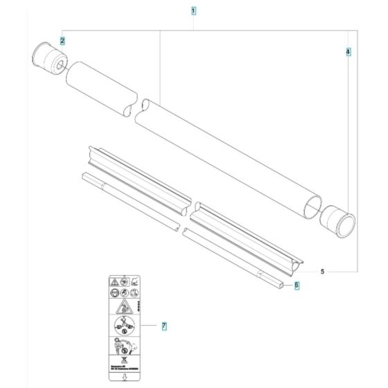 Shaft for Husqvarna 535iFR BT