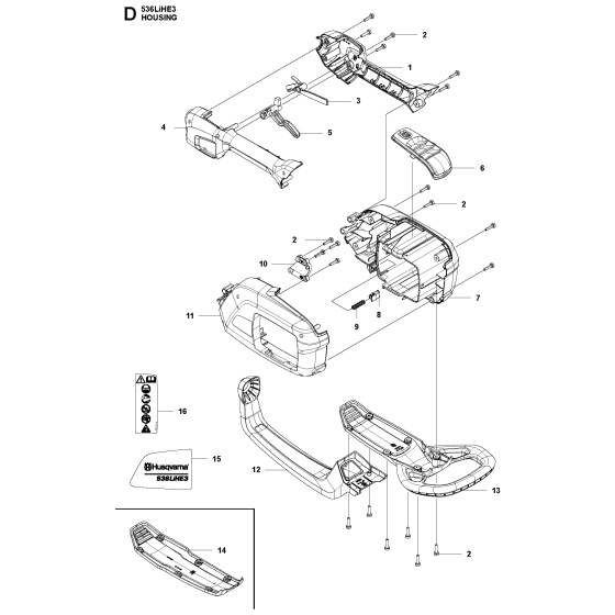 Housing Assembly for Husqvarna