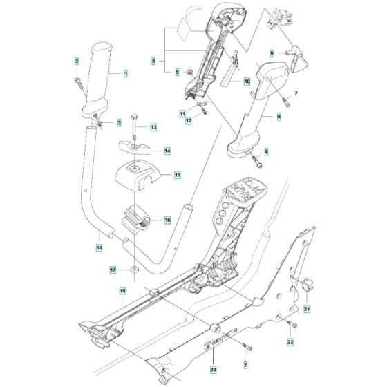 Handle for Husqvarna 536LiR