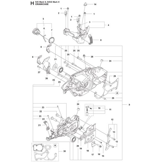 Crankcase Assembly for 545G