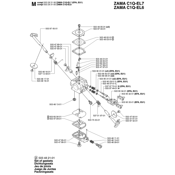 Carburetor Assembly For Husqvarna 55 Chainsaw 