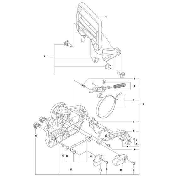 Chain Brake, Clutch Cover