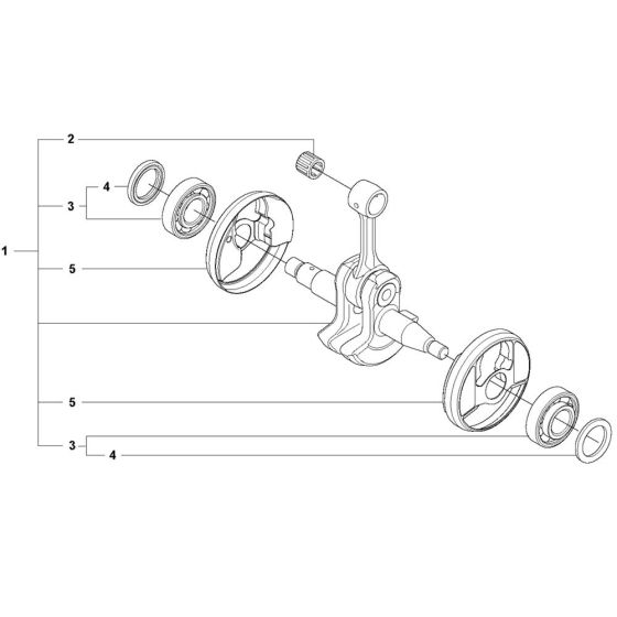 Crankshaft Assembly for Husqvarna