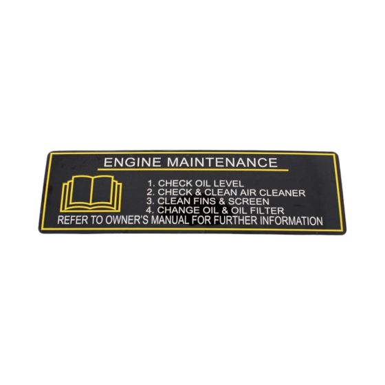 Label-Manual for Kawasaki FH381V, FH430V, FH451V Engines - 560331502