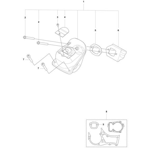 Muffler Assembly for Husqvarna