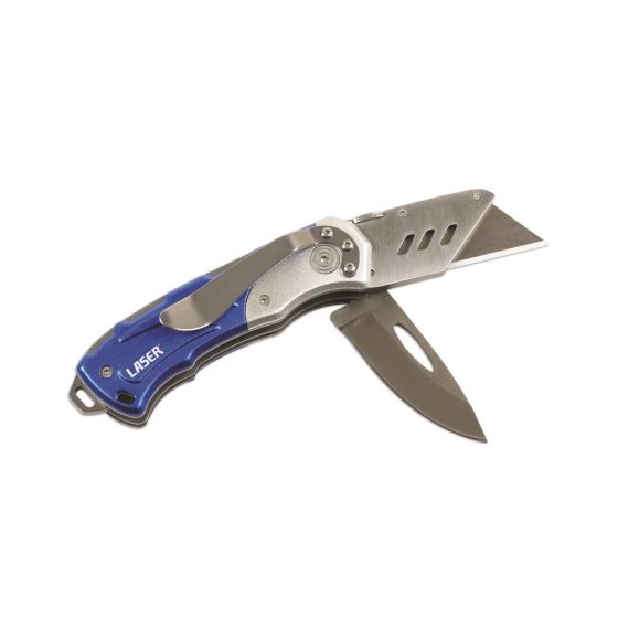 Twin Blade Mechanics Knife - Length: 160mm