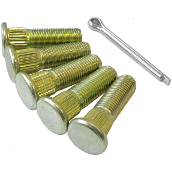Knott Avonride Wheel Studs 3/8" UNF x 34mm (5 Pieces & Split Pin)