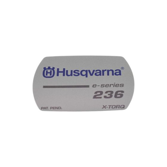 Decal for Husqvarna 236 Chainsaw - Genuine Part - 575 73 03-01