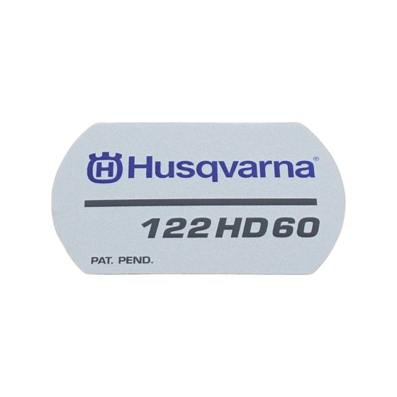 Decal Starter for Husqvarna 122HD60 Hedgetrimmers - 576 12 08-02