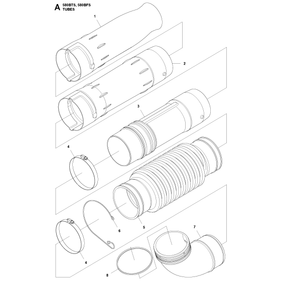 Tube Assembly for 580BTS