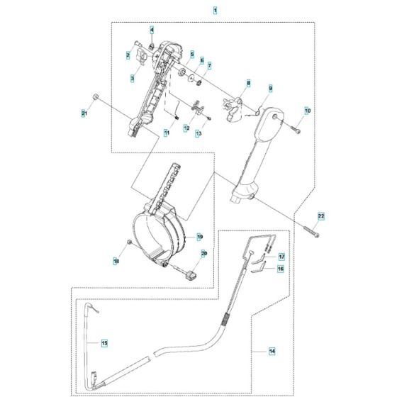 Throttle Control for Husqvarna 580BTS