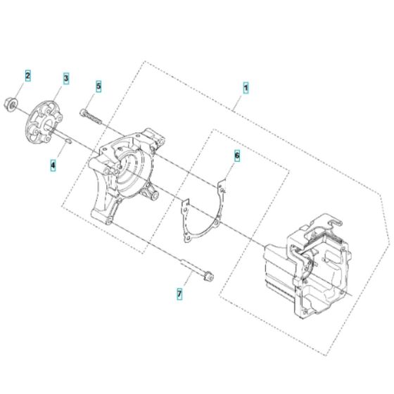 Crankcase Assembly for Husqvarna