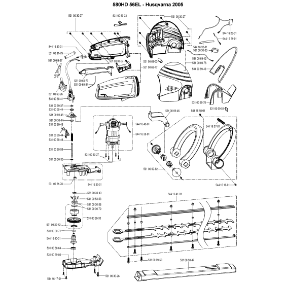 Husqvarna 580 HD56 EL Assembly