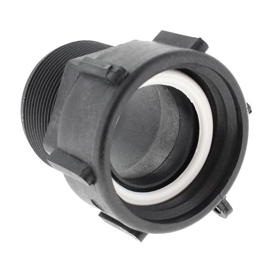 2" BSPP - S60 X 6 Fixed Male x Female Thread - IBC Fitting
