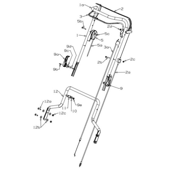 Upturned Handle Assembly