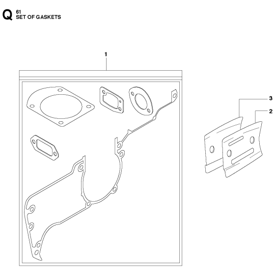 Gasket Set for Husqvarna 61