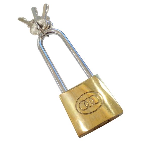 Tri-Circle Brass Padlock
