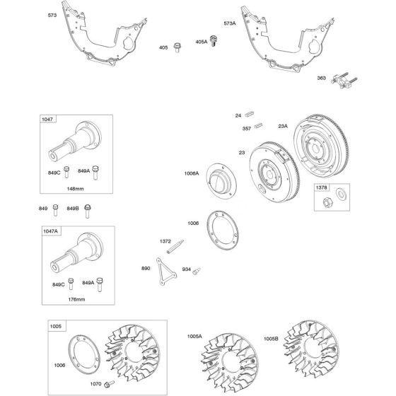 Flywheel Assembly for Briggs & Stratton