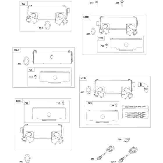 Exhaust System for Briggs & Stratton