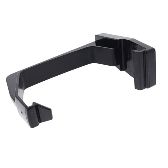 FloPlast Black UPVC Square Fascia Brackets 114mm Black - 10 Pack