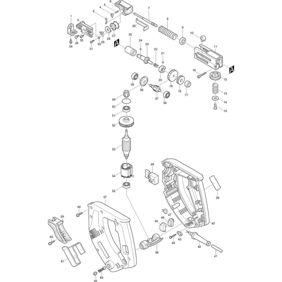 Makita 6830 Screwgun Assembly