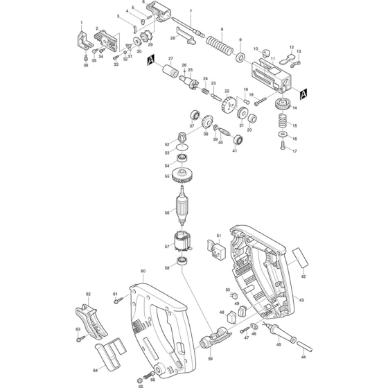 Main Assembly for Makita 6832