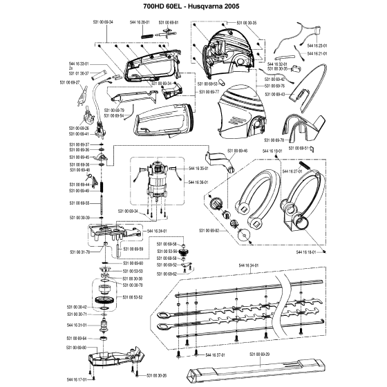 Husqvarna 700 HD60 EL Assembly