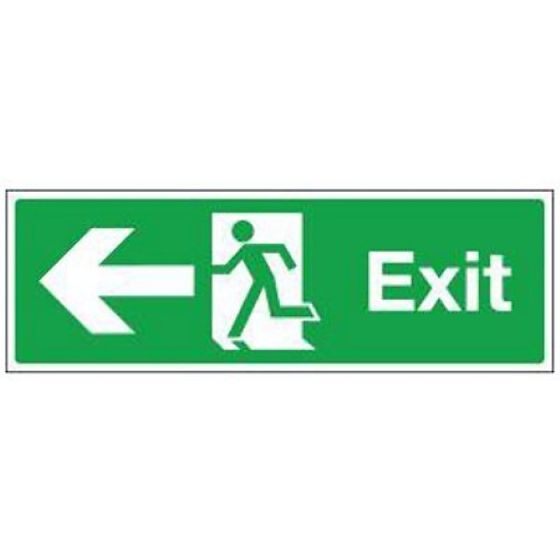 Fire Exit Sign Self Adhesive 400x150mm