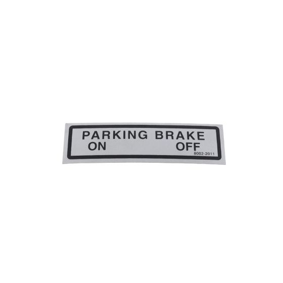 Decal Brake Instruction for Mecalac MBR71 / 1-71 Roller - OEM No. 8002-2011
