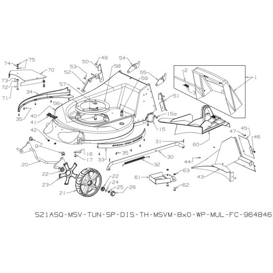 Deck Assembly for Masport 800AL
