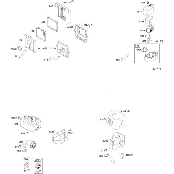 Air Filter Assembly for Briggs