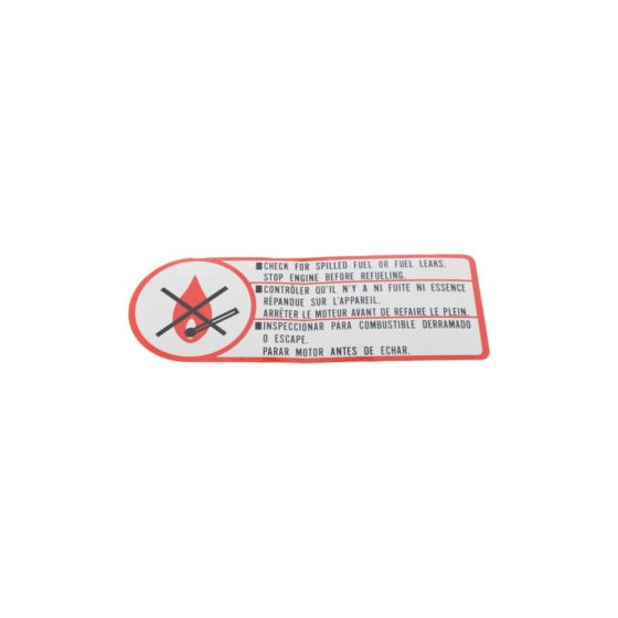 Caution Label for Honda G100 (Type QAF), G150 (Type HQAF) Engines - OEM No. 87522 883 660