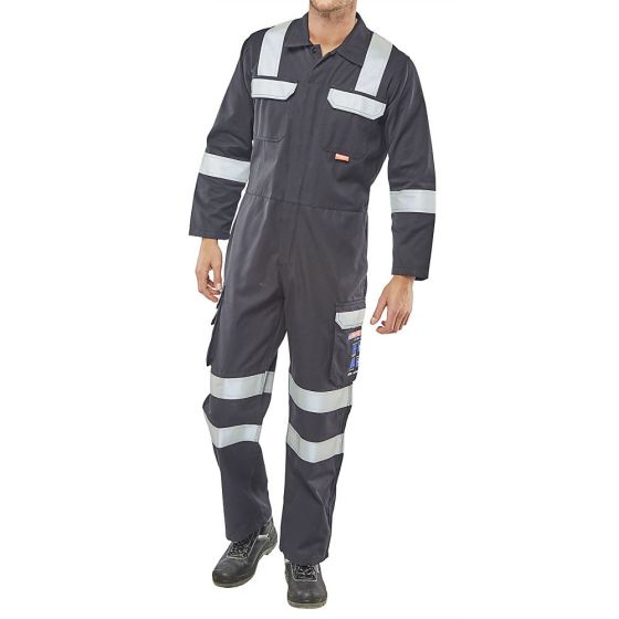 Arc Flash Coverall - Navy Blue