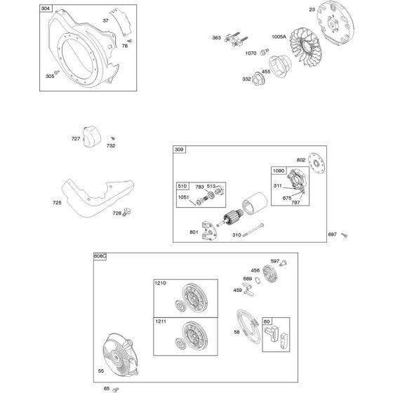 Blower Housing & Starter Assembly