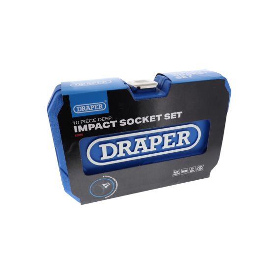 Metric Deep Impact Socket Set 1/2" SQ - 10 Piece