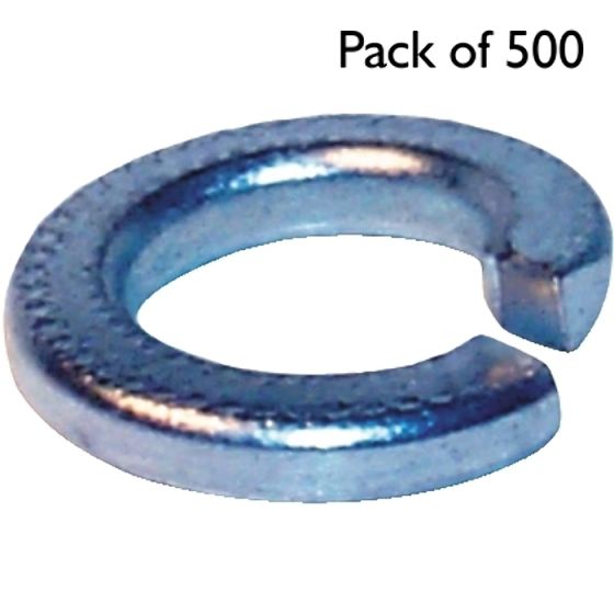 Imperial Spring Washers, Rectangular Section, I.D: 5/16", Pack of 500