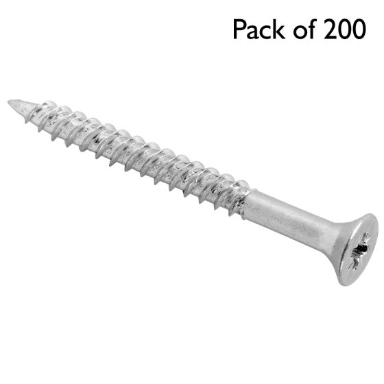 Twinthread Wood Screws, Size: No.6, Length: 3/4" - Pack of 200