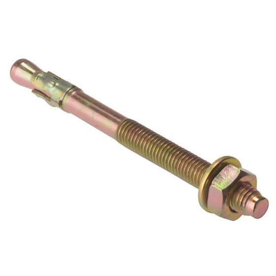 Through Bolts, Zinc/Yellow Passivated, Size: M16x150 - Pack of 15
