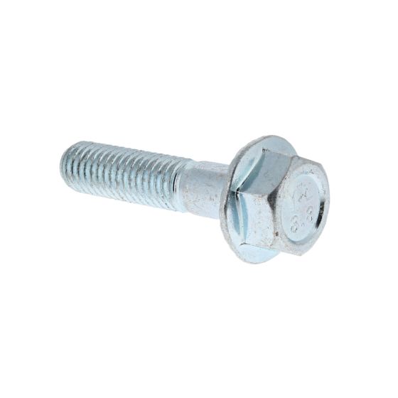 Metric HT Flanged Setscrews, Grade 8.8, Zinc Plated, M8 x 35, Pack of 100