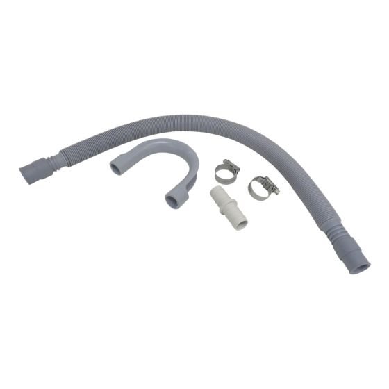 Drain Hose Kit 19-22mm Ends 5 Piece Suitable for Home Domestic Washing Machine Appliances