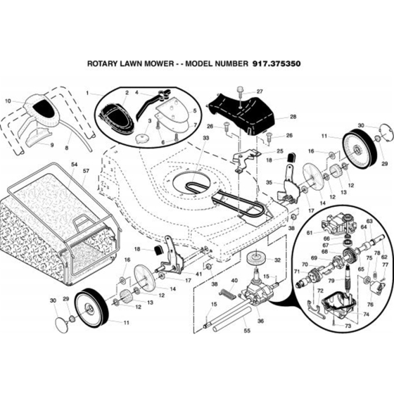 Repair Parts for Husqvarna