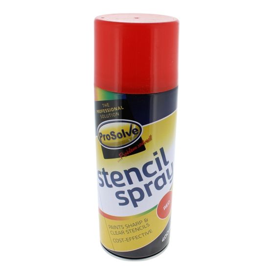 Fast Drying, Waterproof Stencil Spray - 400ml Can - Red